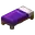 Invicon Purple Bed SM.png: Inventory sprite for Purple Bed in Minecraft as shown in-game with description: Purple Bed