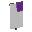 Invicon Purple Chief Sinister Canton Banner.png: Inventory sprite for Purple Chief Sinister Canton Banner in Minecraft as shown in-game linking to Banner with description: Banner Purple Chief Sinister Canton