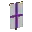 Invicon Purple Cross Banner.png: Inventory sprite for Purple Cross Banner in Minecraft as shown in-game linking to Banner with description: Banner Purple Cross