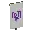Invicon Purple Flow Banner.png: Inventory sprite for Purple Flow Banner in Minecraft as shown in-game linking to Banner with description: Banner Purple Flow