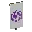Invicon Purple Globe Banner.png: Inventory sprite for Purple Globe Banner in Minecraft as shown in-game linking to Banner with description: Banner Purple Globe
