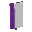 Invicon Purple Pale Dexter Banner.png: Inventory sprite for Purple Pale Dexter Banner in Minecraft as shown in-game linking to Banner with description: Banner Purple Pale Dexter