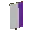 Invicon Purple Pale Sinister Banner.png: Inventory sprite for Purple Pale Sinister Banner in Minecraft as shown in-game linking to Banner with description: Banner Purple Pale Sinister