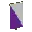 Invicon Purple Per Bend Inverted Banner.png: Inventory sprite for Purple Per Bend Inverted Banner in Minecraft as shown in-game linking to Banner with description: Banner Purple Per Bend Inverted