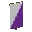 Invicon Purple Per Bend Sinister Inverted Banner.png: Inventory sprite for Purple Per Bend Sinister Inverted Banner in Minecraft as shown in-game linking to Banner with description: Banner Purple Per Bend Sinister Inverted