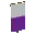 Invicon Purple Per Fess Inverted Banner.png: Inventory sprite for Purple Per Fess Inverted Banner in Minecraft as shown in-game linking to Banner with description: Banner Purple Per Fess Inverted