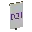 Invicon Purple Snout Banner.png: Inventory sprite for Purple Snout Banner in Minecraft as shown in-game linking to Banner with description: Banner Purple Snout