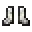Invicon Quartz Trim Chainmail Boots.png: Inventory sprite for Quartz Trim Chainmail Boots in Minecraft as shown in-game linking to Quartz Trim Chainmail Boots with description: Chainmail Boots Upgrade: &nbsp;Armor Trim &nbsp;Quartz Material When on Feet: +1 Armor