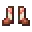 Invicon Quartz Trim Copper Boots.png: Inventory sprite for Quartz Trim Copper Boots in Minecraft as shown in-game linking to Quartz Trim Copper Boots with description: Copper Boots Upgrade: &nbsp;Armor Trim &nbsp;Quartz Material When on Feet: +1 Armor