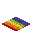 Invicon Rainbow Carpet.png: Inventory sprite for Rainbow Carpet in Minecraft as shown in-game linking to Rainbow Carpet with description: Rainbow Carpet