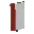 Invicon Red Pale Dexter Banner.png: Inventory sprite for Red Pale Dexter Banner in Minecraft as shown in-game linking to Banner with description: Banner Red Pale Dexter