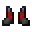 Invicon Redstone Trim Netherite Boots.png: Inventory sprite for Redstone Trim Netherite Boots in Minecraft as shown in-game linking to Redstone Trim Netherite Boots with description: Netherite Boots Upgrade: &nbsp;&yArmor Trim &nbsp;Redstone Material When on Feet: +3 Armor +3 Armor Toughness +1 Knockback Resistance