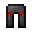 Invicon Redstone Trim Netherite Leggings.png: Inventory sprite for Redstone Trim Netherite Leggings in Minecraft as shown in-game linking to Redstone Trim Netherite Leggings with description: Netherite Leggings Upgrade: &nbsp;&yArmor Trim &nbsp;Redstone Material When on Legs: +6 Armor +3 Armor Toughness +1 Knockback Resistance
