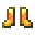 Invicon Resin Trim Golden Boots.png: Inventory sprite for Resin Trim Golden Boots in Minecraft as shown in-game linking to Resin Trim Golden Boots with description: Golden Boots Upgrade: &nbsp;Armor Trim &nbsp;Resin Material When on Feet: +1 Armor