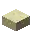 Invicon Sandstone Slab.png: Inventory sprite for Sandstone Slab in Minecraft as shown in-game linking to Sandstone Slab with description: Sandstone Slab