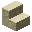 Invicon Sandstone Stairs.png: Inventory sprite for Sandstone Stairs in Minecraft as shown in-game linking to Sandstone Stairs with description: Sandstone Stairs