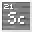 Invicon Scandium.png: Inventory sprite for Scandium in Minecraft as shown in-game linking to Scandium with description: Scandium