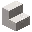 Invicon Smooth Quartz Stairs.png: Inventory sprite for Smooth Quartz Stairs in Minecraft as shown in-game linking to Smooth Quartz Stairs with description: Smooth Quartz Stairs