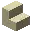 Invicon Smooth Sandstone Stairs.png: Inventory sprite for Smooth Sandstone Stairs in Minecraft as shown in-game linking to Smooth Sandstone Stairs with description: Smooth Sandstone Stairs