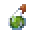 Invicon Splash Potion of Big.png: Inventory sprite for Splash Potion of Big in Minecraft as shown in-game with description: Splash Potion of Big Big (03:00) When Applied: +1 Entity Scale