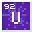 Invicon Uranium.png: Inventory sprite for Uranium in Minecraft as shown in-game linking to Uranium with description: Uranium