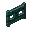 Invicon Warped Fence Gate.png: Inventory sprite for Warped Fence Gate in Minecraft as shown in-game linking to Warped Fence Gate with description: Warped Fence Gate