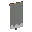 Invicon White Base Indented Banner.png: Inventory sprite for White Base Indented Banner in Minecraft as shown in-game linking to Banner with description: Banner White Base Indented