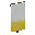 Invicon Yellow Base Banner.png: Inventory sprite for Yellow Base Banner in Minecraft as shown in-game linking to Banner with description: Banner Yellow Base