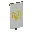 Invicon Yellow Flow Banner.png: Inventory sprite for Yellow Flow Banner in Minecraft as shown in-game linking to Banner with description: Banner Yellow Flow