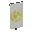 Invicon Yellow Globe Banner.png: Inventory sprite for Yellow Globe Banner in Minecraft as shown in-game linking to Banner with description: Banner Yellow Globe