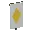 Invicon Yellow Lozenge Banner.png: Inventory sprite for Yellow Lozenge Banner in Minecraft as shown in-game linking to Banner with description: Banner Yellow Lozenge