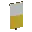 Invicon Yellow Per Fess Inverted Banner.png: Inventory sprite for Yellow Per Fess Inverted Banner in Minecraft as shown in-game linking to Banner with description: Banner Yellow Per Fess Inverted