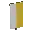 Invicon Yellow Per Pale Inverted Banner.png: Inventory sprite for Yellow Per Pale Inverted Banner in Minecraft as shown in-game linking to Banner with description: Banner Yellow Per Pale Inverted
