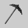 An inactive pickaxe in Oreo x A Minecraft Movie Experience.