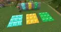 Gold, diamond and emerald blocks