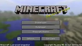 Java Edition 1.12-pre4.png: Infobox image for Minecraft 1.12-pre4 the version in Minecraft