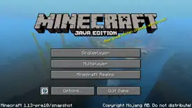 Java Edition 1.13-pre10.png: Infobox image for Minecraft 1.13-pre10 the version in Minecraft