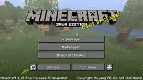 Java Edition 1.15 Pre-release 5.png: Infobox image for Minecraft 1.15 Pre-release 5 the version in Minecraft