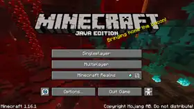 Java Edition 1.16.1.png: Infobox image for Minecraft 1.16.1 the version in Minecraft