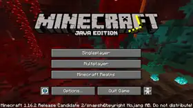 Java Edition 1.16.2 Release Candidate 2.png: Infobox image for Minecraft 1.16.2 Release Candidate 2 the version in Minecraft
