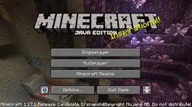 Java Edition 1.17.1 Release Candidate 1.png: Infobox image for Minecraft 1.17.1 Release Candidate 1 the version in Minecraft