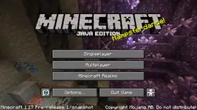 Java Edition 1.17 Pre-release 1.png: Infobox image for Minecraft 1.17 Pre-release 1 the version in Minecraft