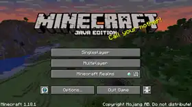 Java Edition 1.18.1.png: Infobox image for Minecraft 1.18.1 the version in Minecraft