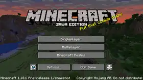 Java Edition 1.18.1 Pre-release 1.png: Infobox image for Minecraft 1.18.1 Pre-release 1 the version in Minecraft