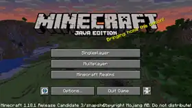 Java Edition 1.18.1 Release Candidate 3.png: Infobox image for Minecraft 1.18.1 Release Candidate 3 the version in Minecraft