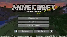 Java Edition 1.18 Pre-release 3.png: Infobox image for Minecraft 1.18 Pre-release 3 the version in Minecraft