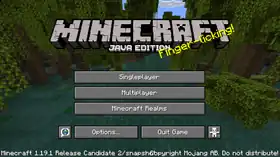 Java Edition 1.19.1 Release Candidate 2.png: Infobox image for Minecraft 1.19.1 Release Candidate 2 the version in Minecraft