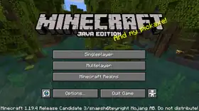 Java Edition 1.19.4 Release Candidate 3.png: Infobox image for Minecraft 1.19.4 Release Candidate 3 the version in Minecraft