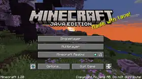Java Edition 1.20.png: Infobox image for Minecraft 1.20 the version in Minecraft