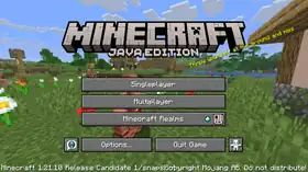 Java Edition 1.21.10 Release Candidate 1.png: Infobox image for Minecraft 1.21.10 Release Candidate 1 the version in Minecraft
